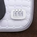 Porte num&eacute;ros par 2 vernis - QHP - cuir orn&eacute; de strass