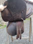 Selle en cuir marron Zaldi