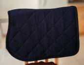 Tapis de selle mixte noir léopard avec bonnet assorti