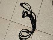 Paire de rênes noir en tissu