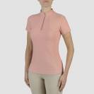 Polo technique manches courtes zip paillettes - HORKA - Tissu respirant