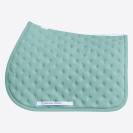 Tapis de selle brodé vert menthe - Cavalleria toscana - respirabilité optimale