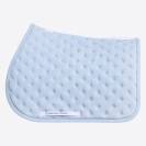 Tapis de selle Broderie Bleu ciel - Cavalleria toscana - structure en nid d'abei