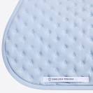 Tapis de selle Broderie Bleu ciel - Cavalleria toscana - structure en nid d'abei
