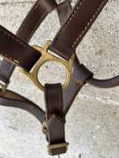 Licol en cuir Marron taille Cheval