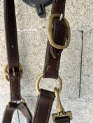 Licol en cuir Marron taille Cheval