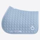 Tapis de selle circle bleu ciel - Cavalleria toscana - coton nid d'abeille
