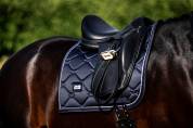 Tapis de selle midnight blue - equestrian stockholm - tissu déperlant