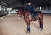 Tapis de selle midnight blue - equestrian stockholm - tissu déperlant