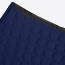 Tapis de selle circle quilted bleu marine - cavalleria toscana - coton 3d