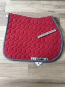 Tapis Euro-star rouge et gris 