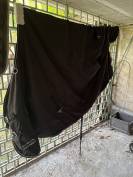 Couverture imperméable noire cheval 