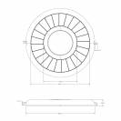 Diffuseur d'air 12v avec leds - éclairage fonctionnel