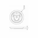 Anneau d'ancrage et attache - acier et plastique