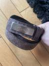  Belle ceinture GPA, marron effet brossé, neuve