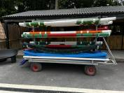 CHARIOT A BARRES - PLATEAU ALU