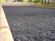 Copeaux de textile pour sol &eacute;questre