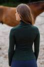 Pull col roulé Forest Green - Equestrian Stockholm - 100% coton