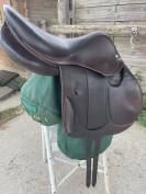 Selle Devaucoux Chiberta havane équipée 16,5