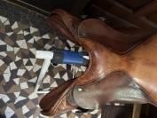 Selle Forestier 17,5 cuir marron