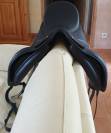 Selle Bates en cuir noire Isabell Cair
