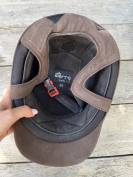 casque équitation marron
