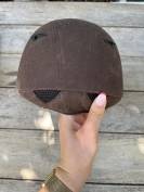 casque équitation marron