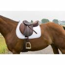 Tapis de selle Riding World Blanc – Girly - 15 mm mousse