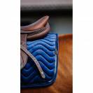 Tapis de selle Glossy Bleu Marine - Equithème - Velours chic