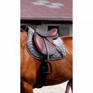 Tapis de selle EQUITHÈME Glossy Gris - Equithème - Velours chic