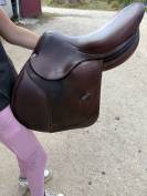 selle 15,5 cuir fabrication française