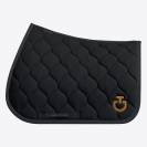 Tapis de selle New Circular Noir - Cavalleria Toscana - Jersey respirant