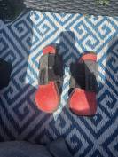 Guêtres NORTON - Couleur : rouge, néoprène noir, Taille