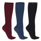 Chaussettes fines d'équitation x3 - QHP - Mix couleurs