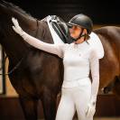 Polo de concours manches longues Senah QHP - Tissu extensible