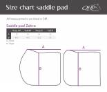 Tapis de selle Zahra Bordeaux - QHP - Effet satiné, motifs élégants