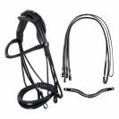Bride EQUESTRO Dressage cuir - Tétiêre anatomique