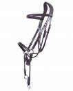 Bridon sans mors anatomique Ceto - QHP - Cuir doux