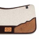 Tapis de selle western en feutre - Pool's - Empiècements en cuir