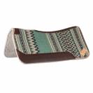 Tapis de selle western profilé - Pool's - Feutre et cuir