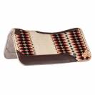Tapis de selle western profilé - Pool's - Feutre et cuir
