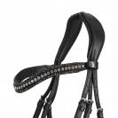 Frontal en cuir Skye - QHP - Bouton pression