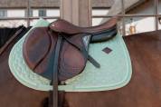 Tapis de selle Velvet - Kentucky Vert Menthe - Amorti exceptionnel