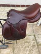 Selle devoucoux double veau 16,5