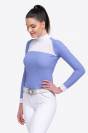 Polo de concours équestre BABY BLUE MESH - Cavalliera - Manches longues