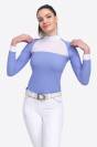 Polo de concours équestre BABY BLUE MESH - Cavalliera - Manches longues