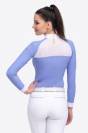 Polo de concours équestre BABY BLUE MESH - Cavalliera - Manches longues