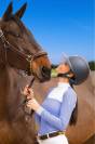 Polo de concours équestre BABY BLUE MESH - Cavalliera - Manches longues