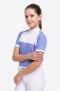 Polo de concours équestre BABY BLUE MESH KIDS - Cavalliera - Manches courtes