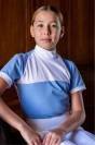 Polo de concours équestre BABY BLUE MESH KIDS - Cavalliera - Manches courtes